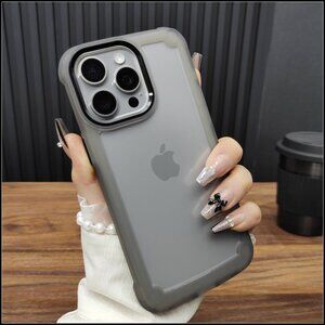 Frosted Gray Shockproof Phone Case